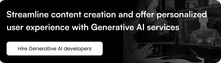 Hire Generative AI developers usa