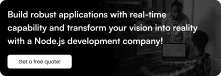 Build robust applications with real-time capability and transform your vision into reality with a Node.js development company!