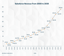 Salesforce Revenue From 2005 to 2025