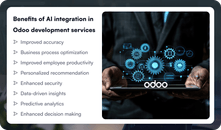 Benefits of AI integration in Odoo development services