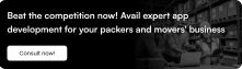 Avail expert app development for your packers and movers' business