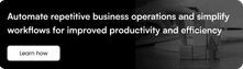 Improved productivity and efficiency