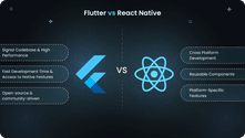 Flutter app development vs React Native app development