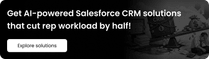 Get AI-powered Salesforce CRM solutions that cut rep workload by half!