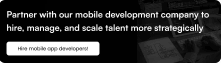 Partner with our mobile development company