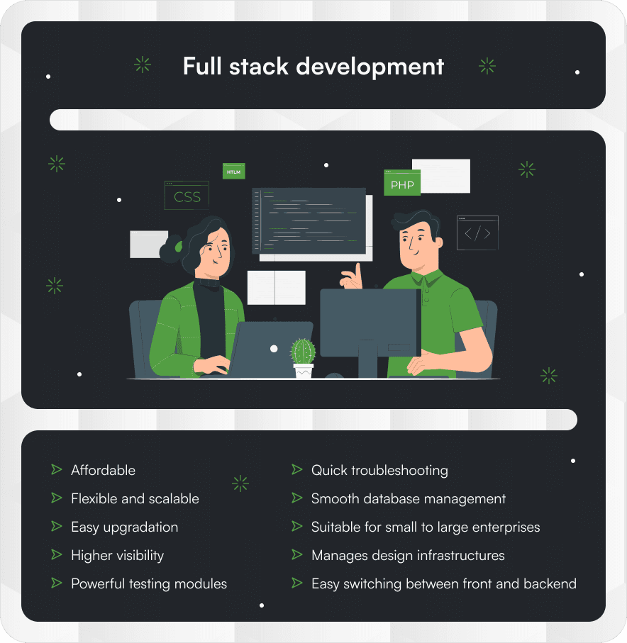 Full-stack development advantages