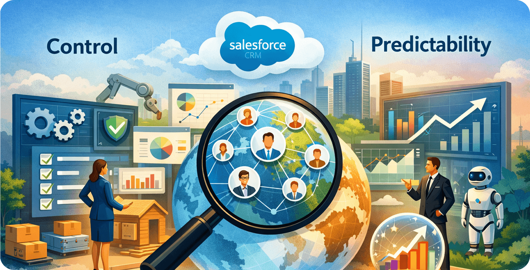 How Salesforce CRM improves control, visibility, and predictability in enterprise operations