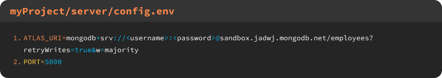 my project server