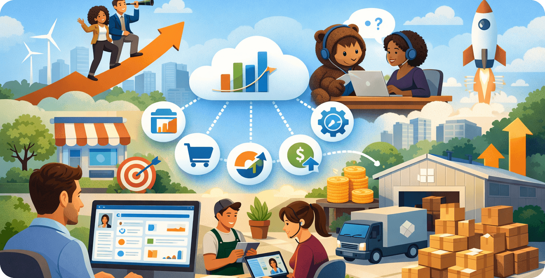 How Salesforce helps small businesses scale without growing pains