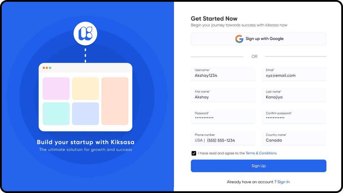 Kiksasa UI screenshot 3