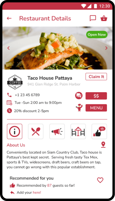 Food Moover UI screenshot 2